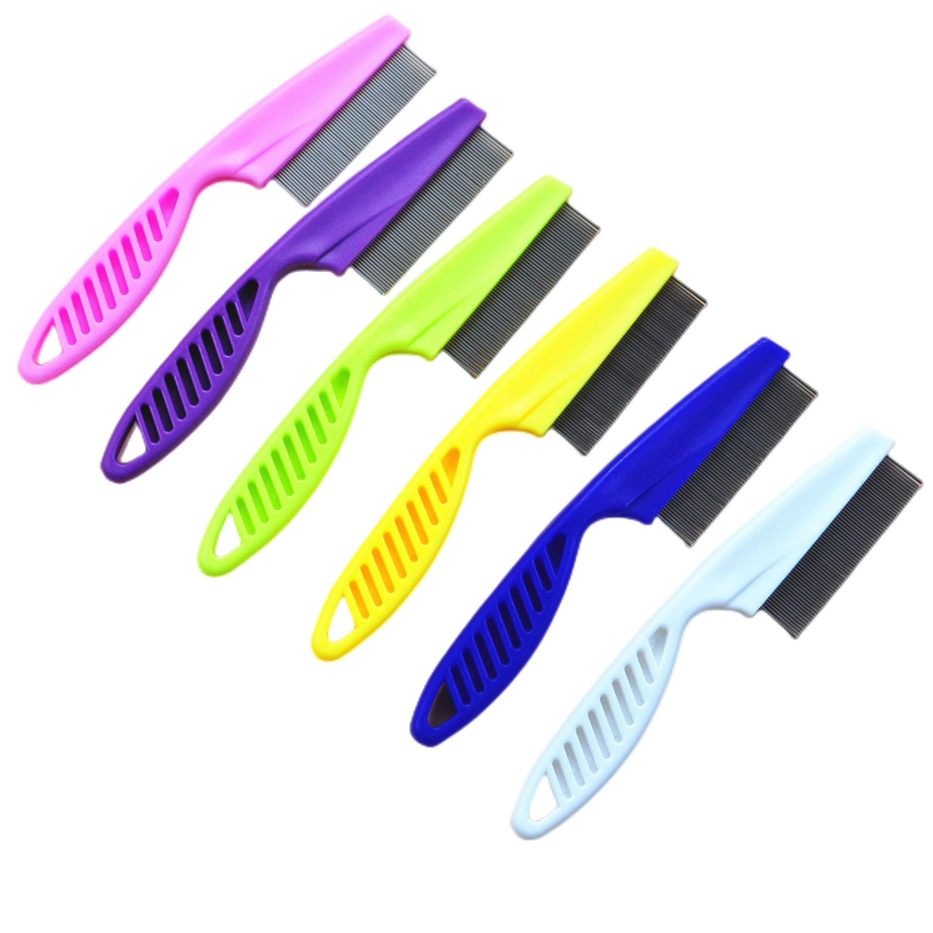 Wholesale Pet Supplies Comb Fine Tooth Stainless Steel Needle Flea Comb Cat and Dog Comb