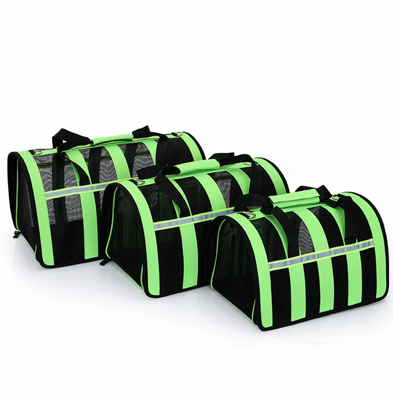 Pet Carrier Bag With Reflective Stripe Travel Bag Portable Carrier Purse Pet Cat Small Dog Breathable Handbag