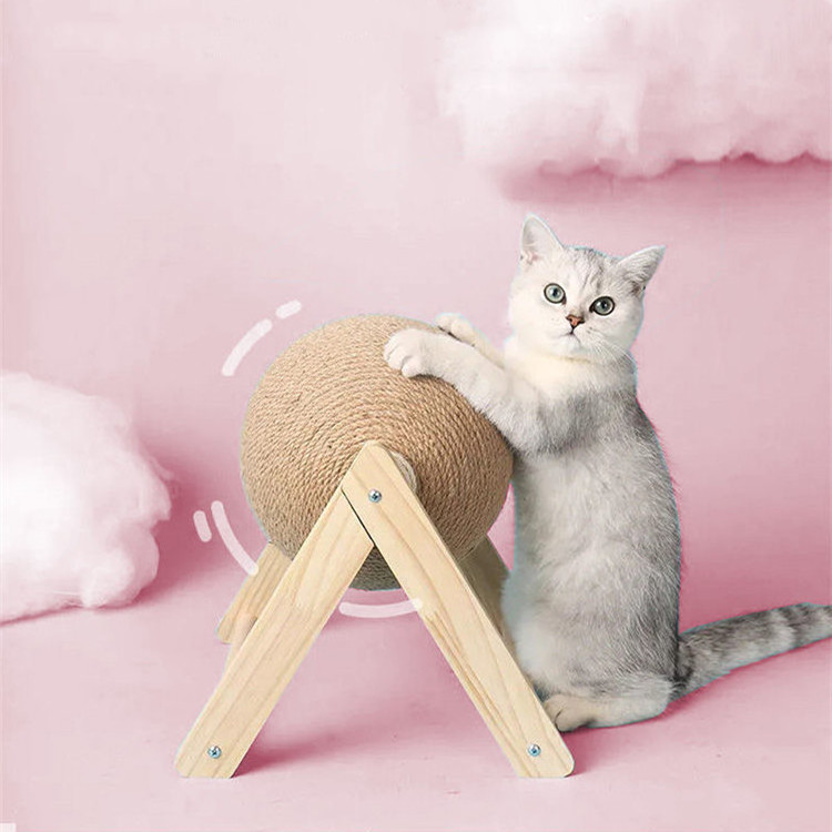 Cat Toy Kitten Scratch Paws Pet Grinding Scratching Cats For Scratcher Toys Interactive Cat Scratcher Sisal Rope Ball