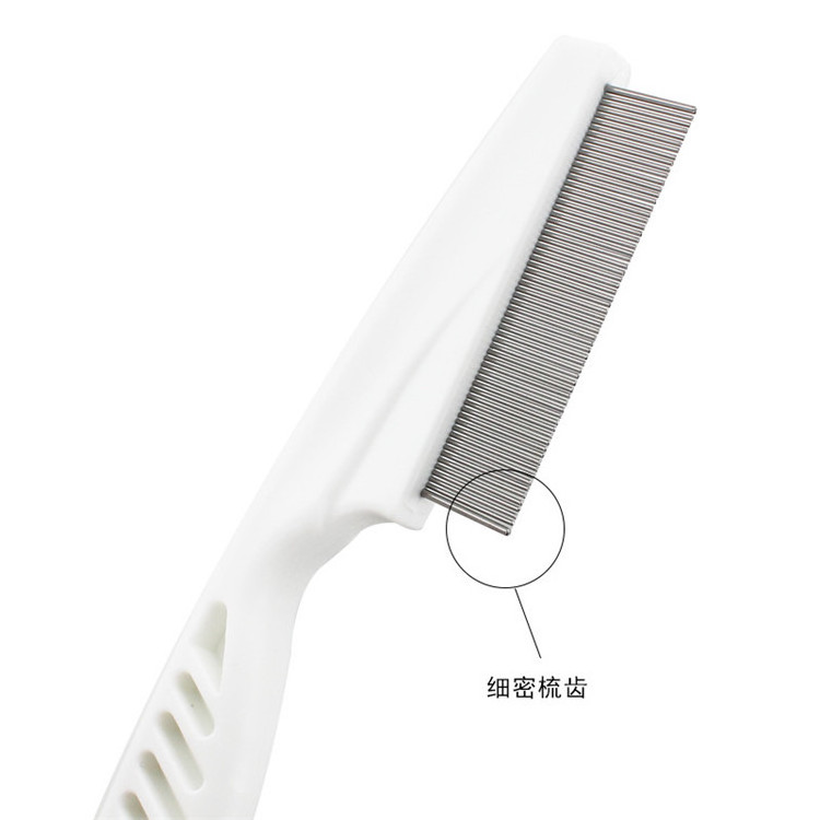 Wholesale Pet Supplies Comb Fine Tooth Stainless Steel Needle Flea Comb Cat and Dog Comb