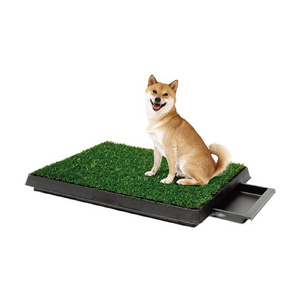 Big Dog Toilet Pet Loo Reusable Dog Grass Pee Pad Washable Puppy Dog Puppy Potty Training Pads with Tray