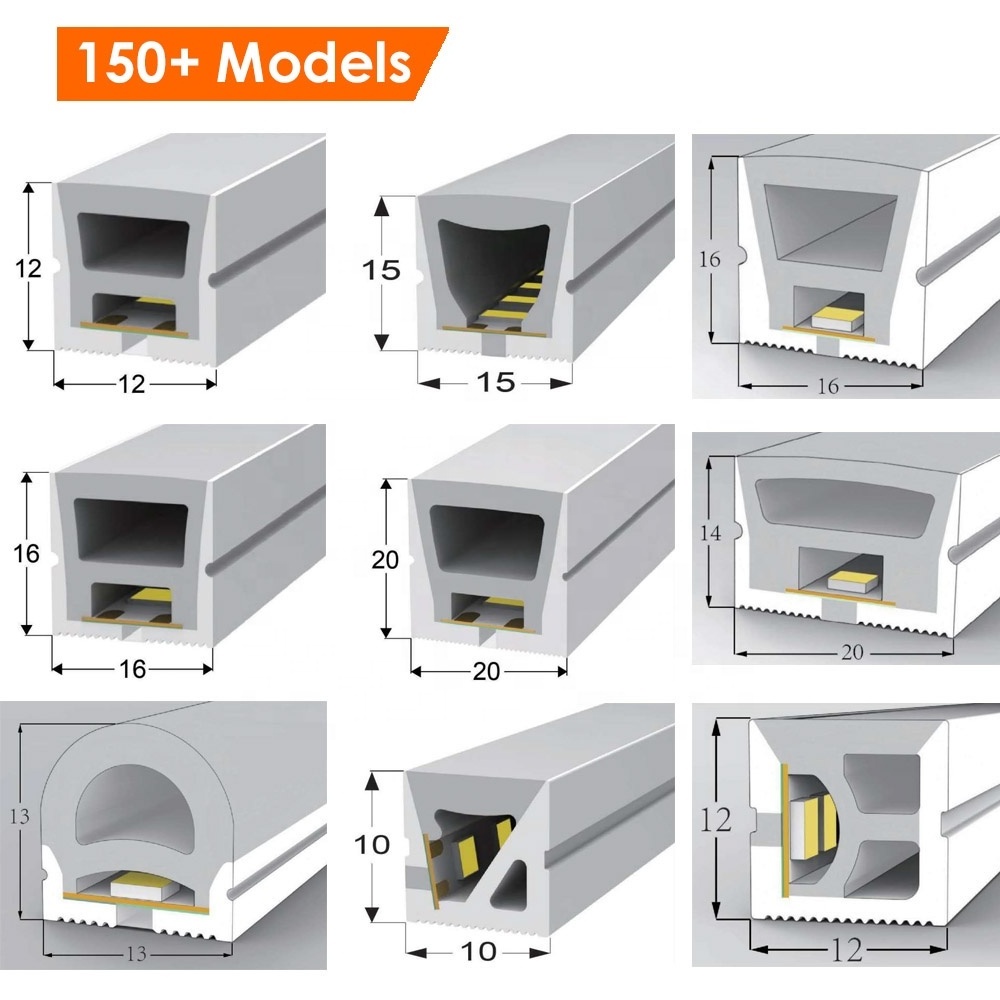 Flex Neon LED Tube Lights Channel Covers Profile Sleeve LED Silicone Tube for LED Strip Lights