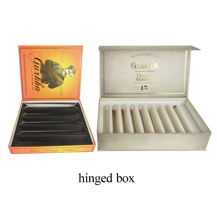 Cigar case printed Paper box Humidors Cigar box custom Cabinet with magnetic closure