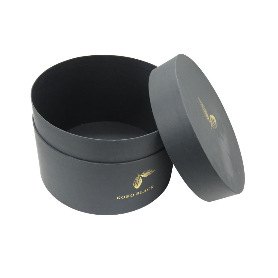 Round paper chocolate hat boxes wholesale  large decorative storage cardboard boxes with lid