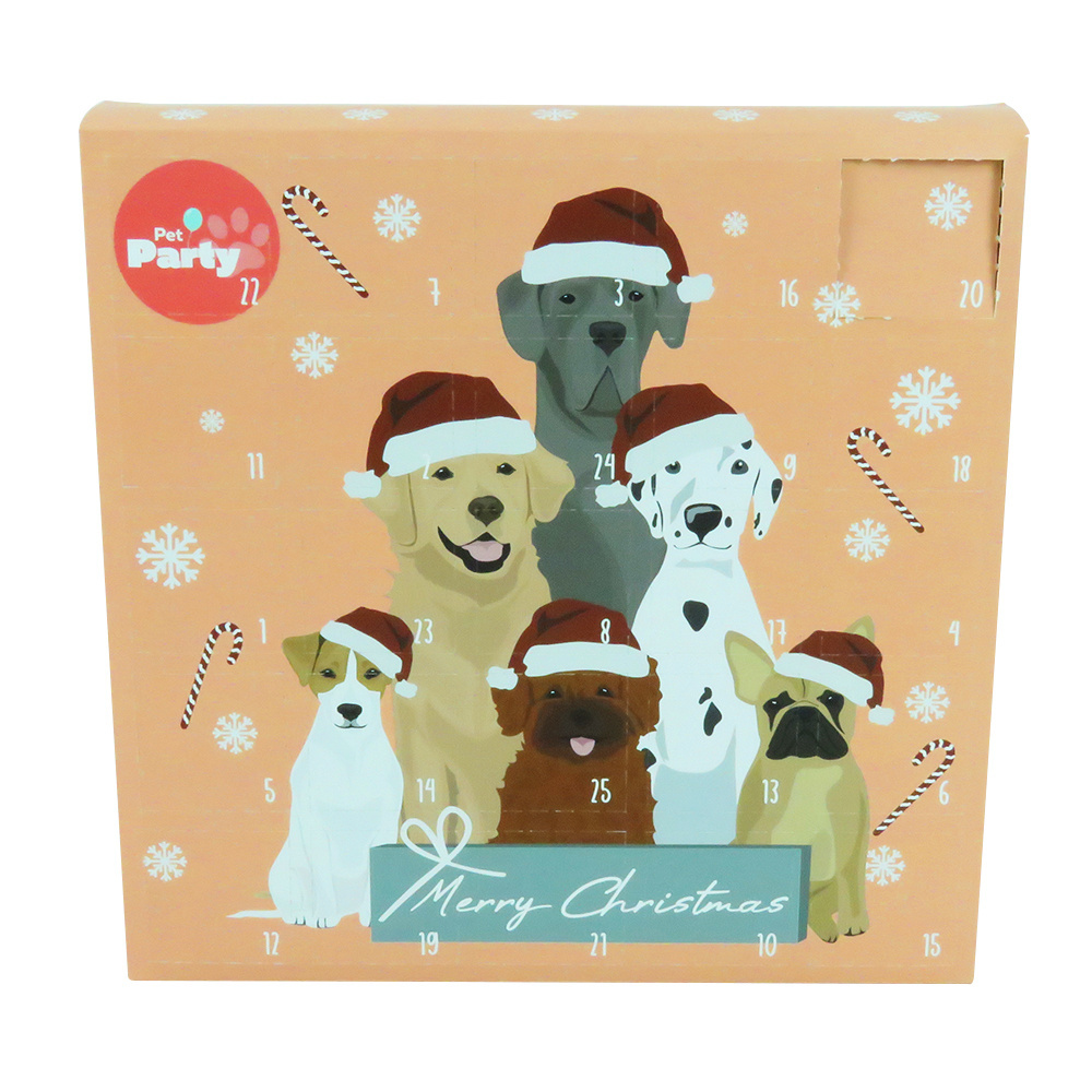 Christmas Countdown folding pet packaging printed logo Advent Calendar Gift Blind Box Package