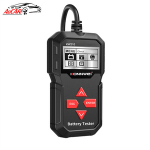 AUCAR  Auto Battery Analyzer 100 to 2000CCA Cranking Car Battery Tester KW210 Diagnostic Automatic Smart 12V Car Battery Tester