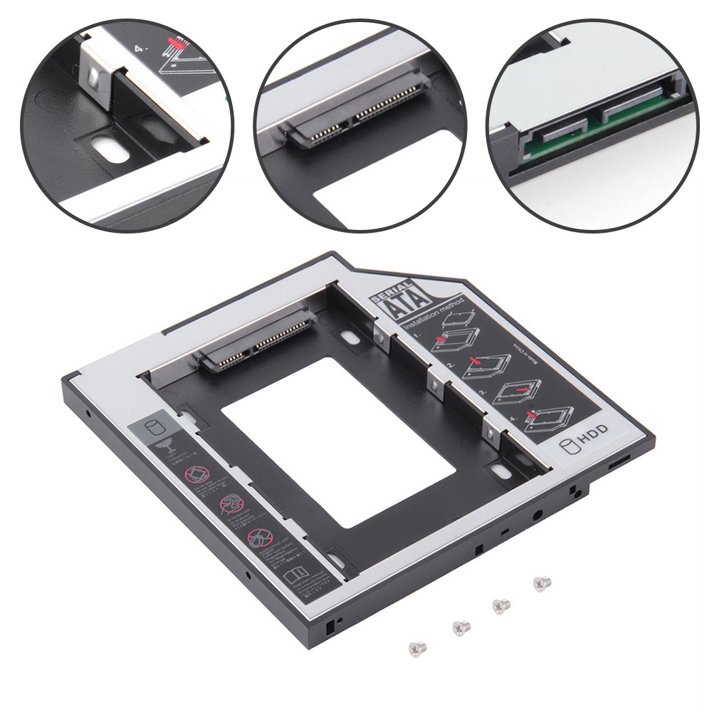 Universal SATA to SATA 2nd HDD Caddy 12.7mm For 2.5