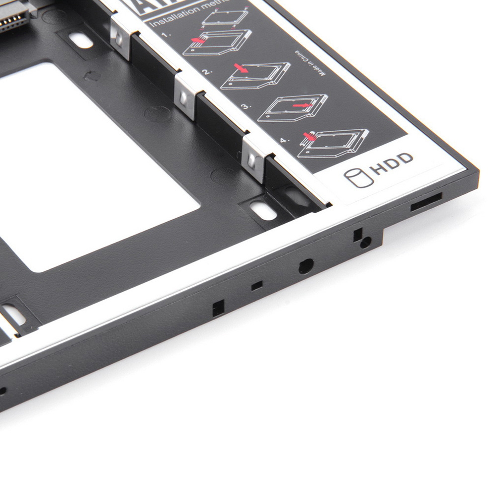 Universal SATA to SATA 2nd HDD Caddy 12.7mm For 2.5