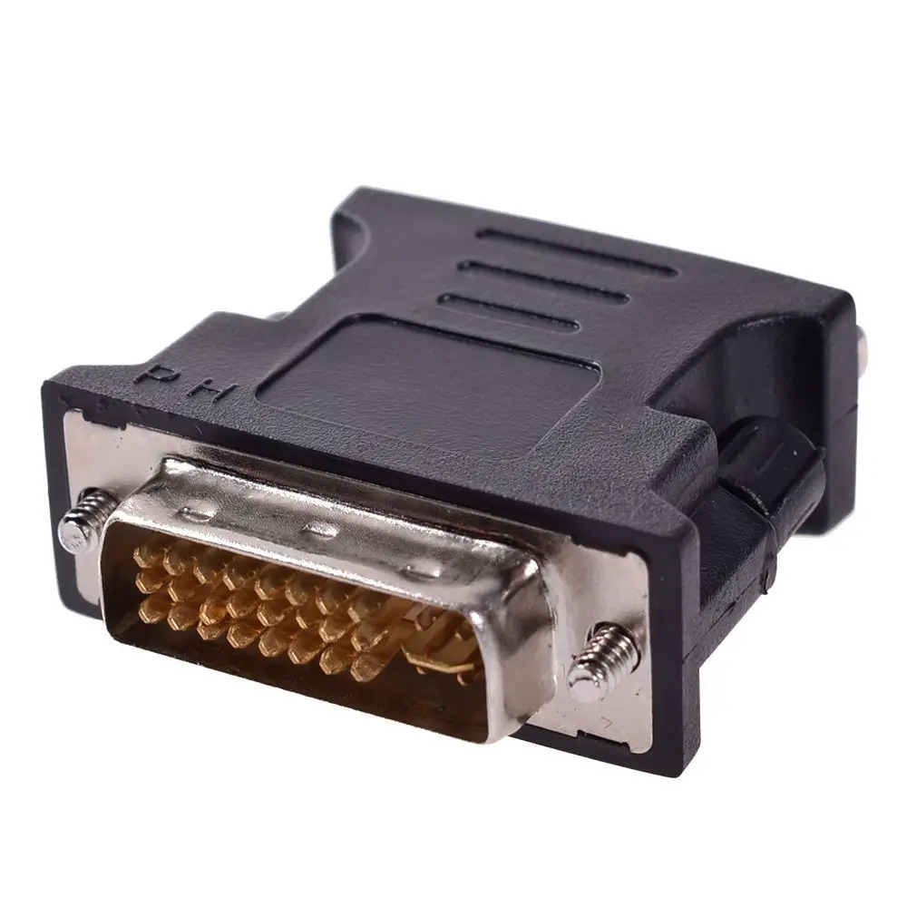 DVI to VGA Adapter Converter DVI 24+5 Pin Male to VGA Female Video Converter For Projector Computer PC