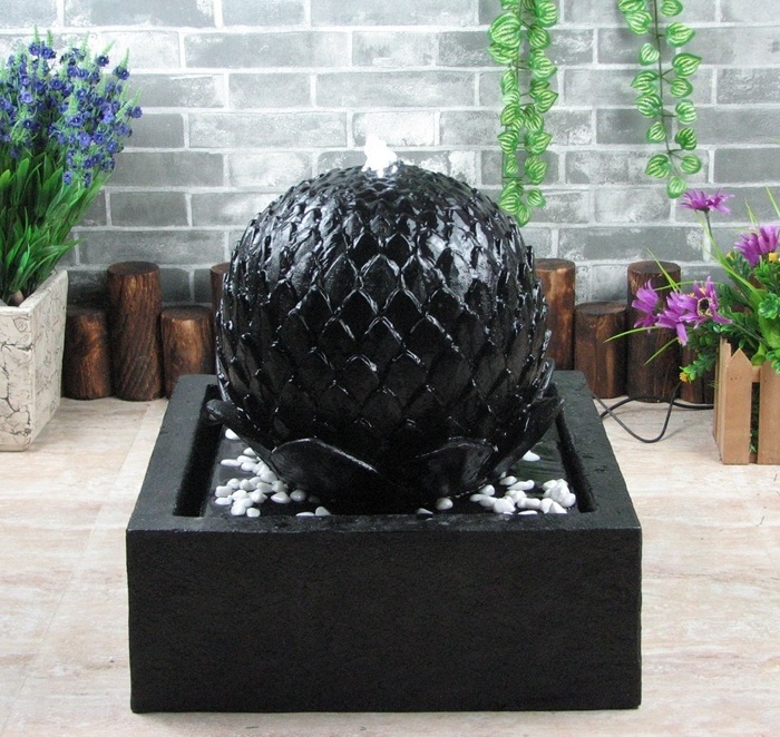 Garden Water Fountain Sphere Decoration Hollow Water Feature Sphere glass sphere ball water fountain