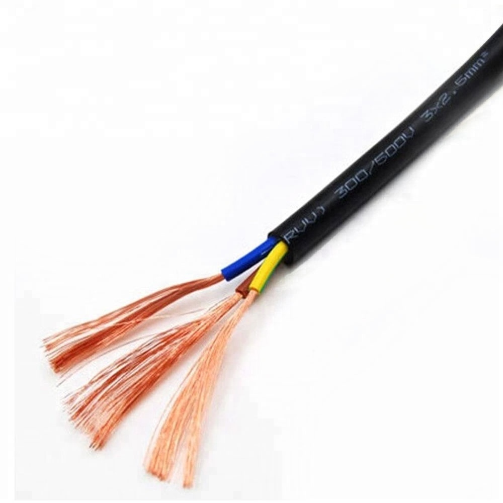 17/3 AWG Wire Copper Conductor Electric RVV Cable