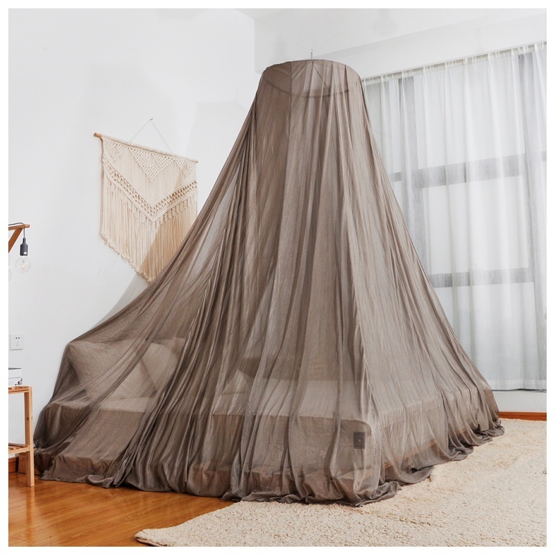 Silver Fiber Mesh EMF Protection Mosquito Net Radiation Reducing Anti-mosquito Netting Circular Canopy