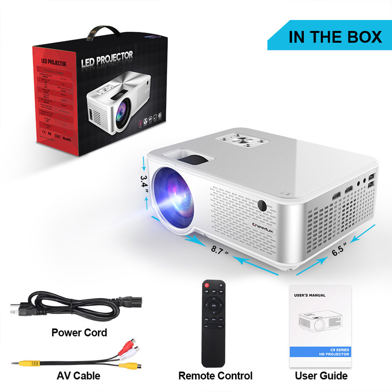 Make Mini Projector Headlight Mini Portable Laptop Projector Home Theater Light 4k Laser Video Beamer