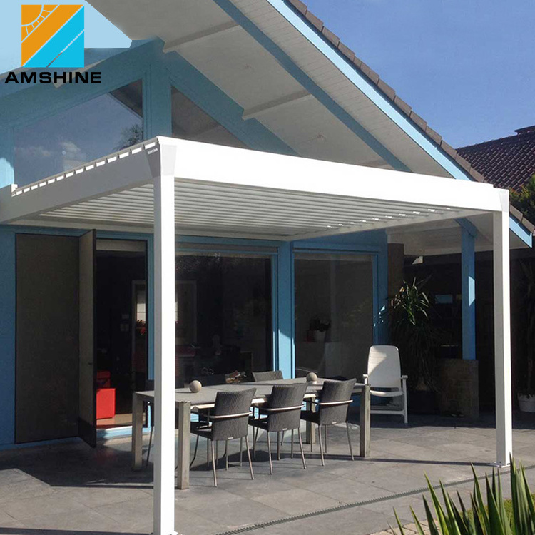 Custom Louver Roof Systems Outdoor Gazebo 3X3m Veranda Pergola De Madera Para Jardin