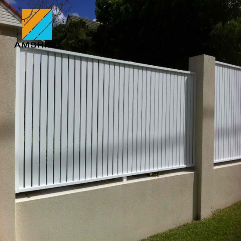 Aluminium Vertical Garden Slat Fence Metal Aluminum Modern Laser Cut Aluminum Fence Panels