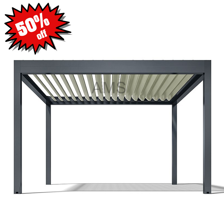 Home Garden Peergola 50% Discount Sun Shade Swimming Pool Sun Cover Pergola Canopy With LED For SUPER SEPTEMBER