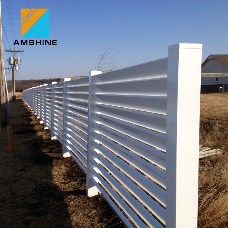 Easy To Install Modular Privacy Aluminum Slat Fence Panels Security Boundary Wall Metal Fence