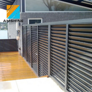 decorate shutter sunshade aluminum louver slat fence for balcony