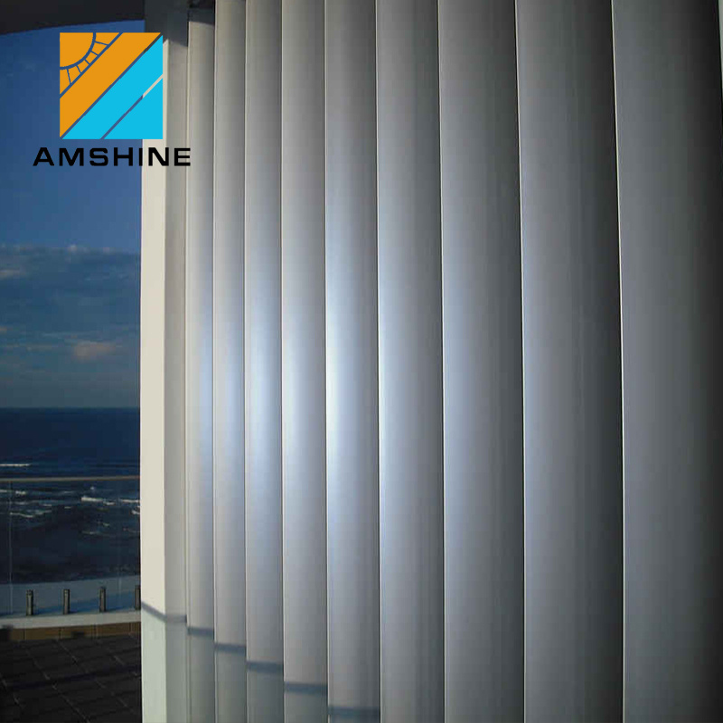 Architectural exterior commercial horizontal sheet metal building sun shading aluminium louver price