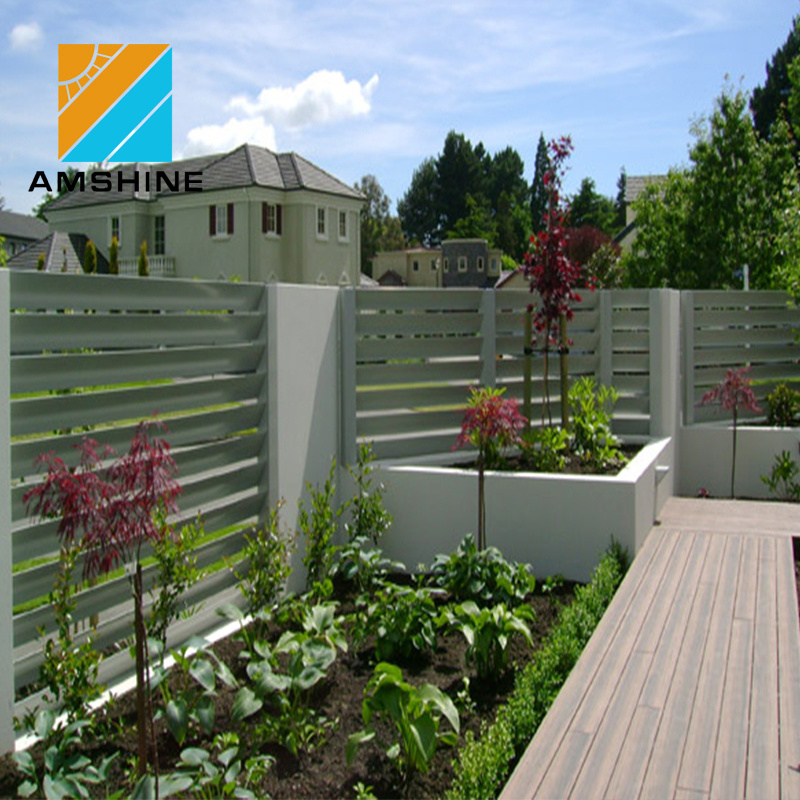 Easy To Install Privacy Horizontal Louver Aluminum Fence Slat Outdoor Garden Fences Grill Design