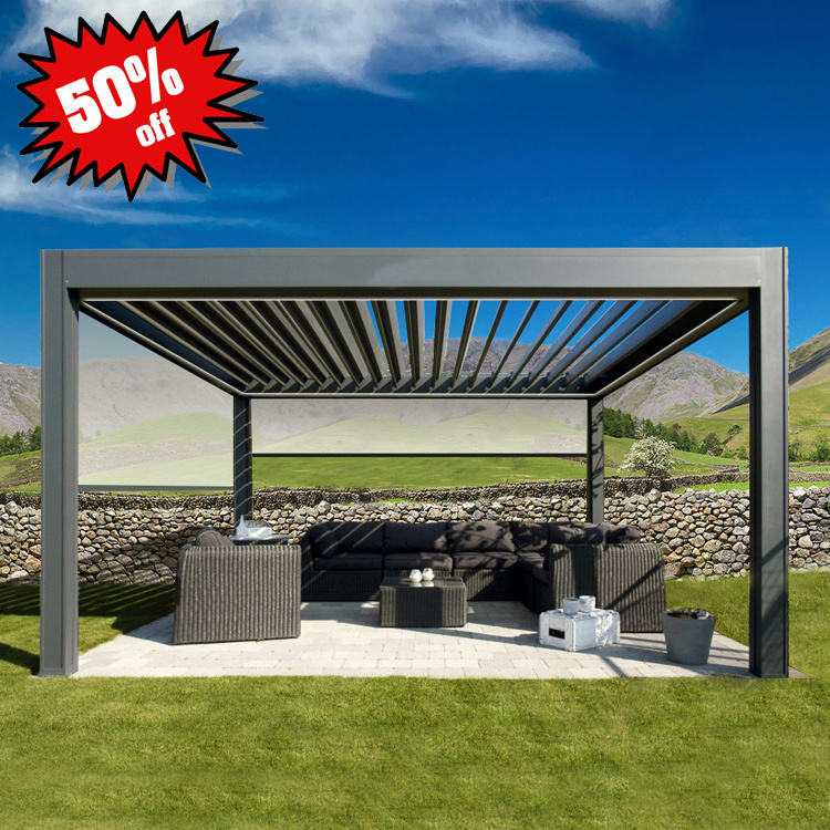 Home Garden Peergola 50% Discount Sun Shade Swimming Pool Sun Cover Pergola Canopy With LED For SUPER SEPTEMBER