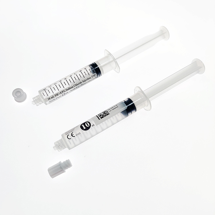 Amsafe saline prefilled syringe Disposable 3ml/5ml/10ml Saline Pre-filled Catheter IV Flush Syringes