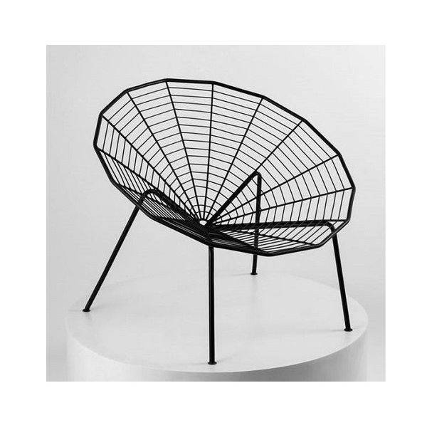 Spider Cage Design Metal Iron Chair Home Garden Living Room Decorative Chair Metal Furniture Classic Design Bar Chair