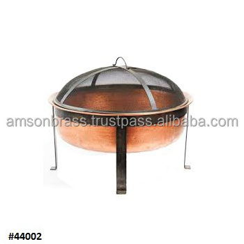 Solid Metal Iron & Copper Bowl Outdoor Wholesale Wood Burning Fire Pits Garden Fire Pit Round Shaped Decorative