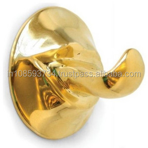 Unique Style Antique Brass Bathroom Hook Brass Hooks Wall Mounted Bathroom Towel Coat Hook Handmade