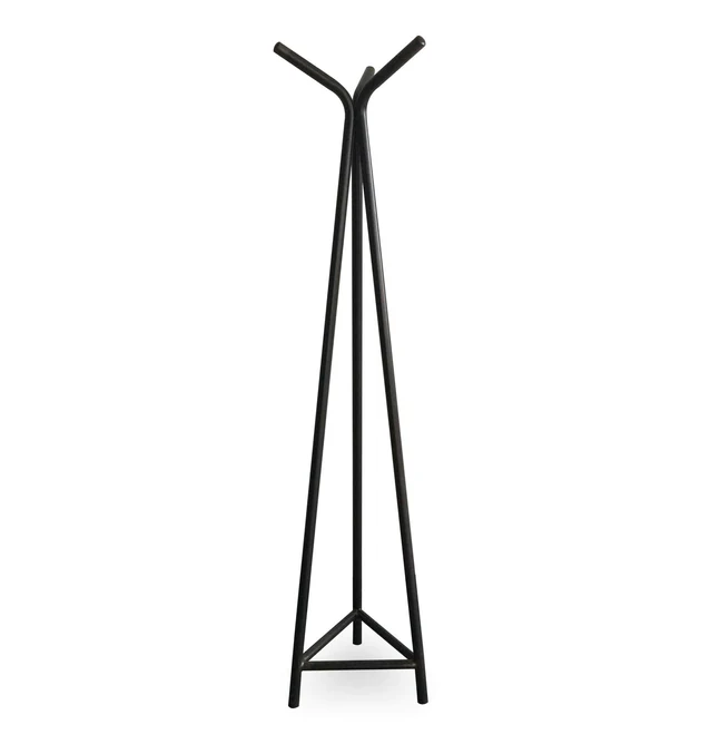 Traditional Design Iron Coat Stand Black Coated Finished Metal Coat Stand Rack Handmade Metal Iron Coat Rack