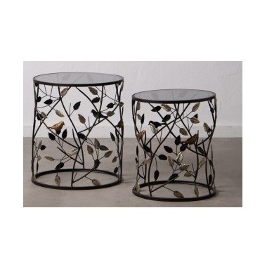 Metal Iron Modern Design Side Table for Decoration with Gold Finished Top Handmade End Table Metal Living Room Furniture