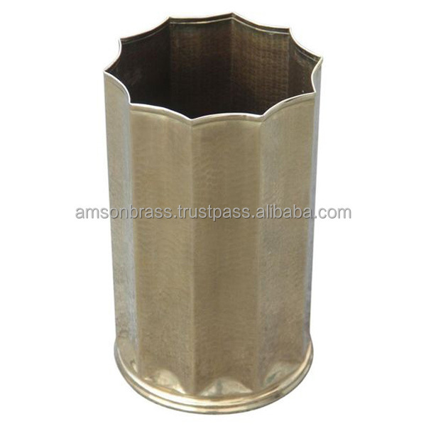 Umbrella Shaped Standard Hammered Umbrella Stand Bronze Finished Metal Umbrella Stand