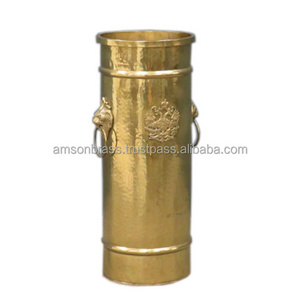 Royal Umbrella Stand Lion Mouth Metal Brass Umbrella Stand Metal Umbrella Stand Golden Color Decoration Fancy Luxury