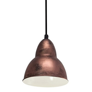 Metal Lamp Hanging for Living Room Decor Copper Metal Antique Shape Pendent Light Fixture Inside white Powder Coated Finished