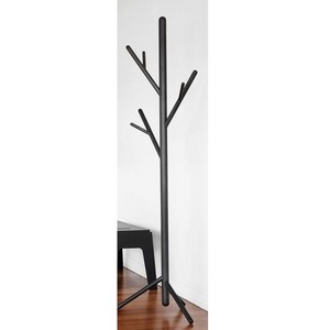 Highest Quality Metal Coat Rack Handmade Simple Design Black Powder Coating Finished Living Room Side Coat Stand