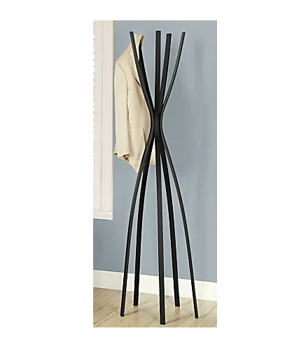 Most selling High Quality Metal Red Powder Coated Coat Rack Stand Heavy Duty Hooks Hanger Rack for Coats/Bags/Scarves/Towels