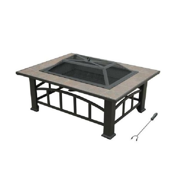 Metal Wood Burning Outdoor Table Fire Pit Home Garden Patio Party Decorative Outdoor Garden Heater Firepit