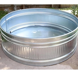 Backyard Pool Stock Tank Pool Stock Stainless Steel Galvanized Metal Round Large Bathtub Highest Quality Metal Tub