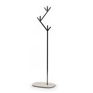 Home Decorative Unique Coat Stand Jacket Bag Umbrella Large Free Standing Metal Coat Rack Black Finished