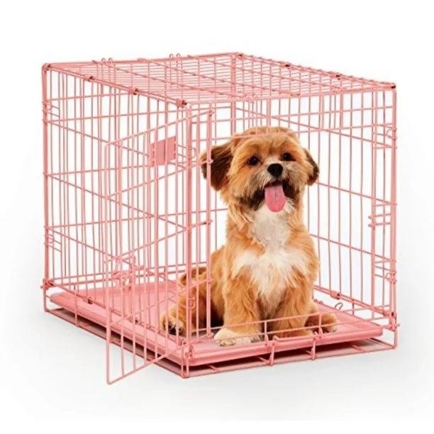 Dog Crate with Divider Panel for Large Dogs Heavy Duty Pet Cage House for 2 Medium and Small Escape Proof Metal Cage