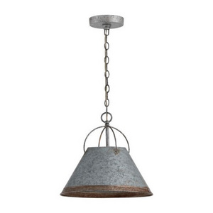 Pendent Lamp For Home Hotel Restaurant Indoor Lighting Galvanized Round Shape Unique Hanging Pendent Lamp