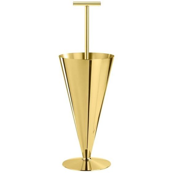 Umbrella Stand in Polished Metal Modern Creative Metal Freestanding Multi-Purpose Umbrella Stand For Home Hallway & Office Decor