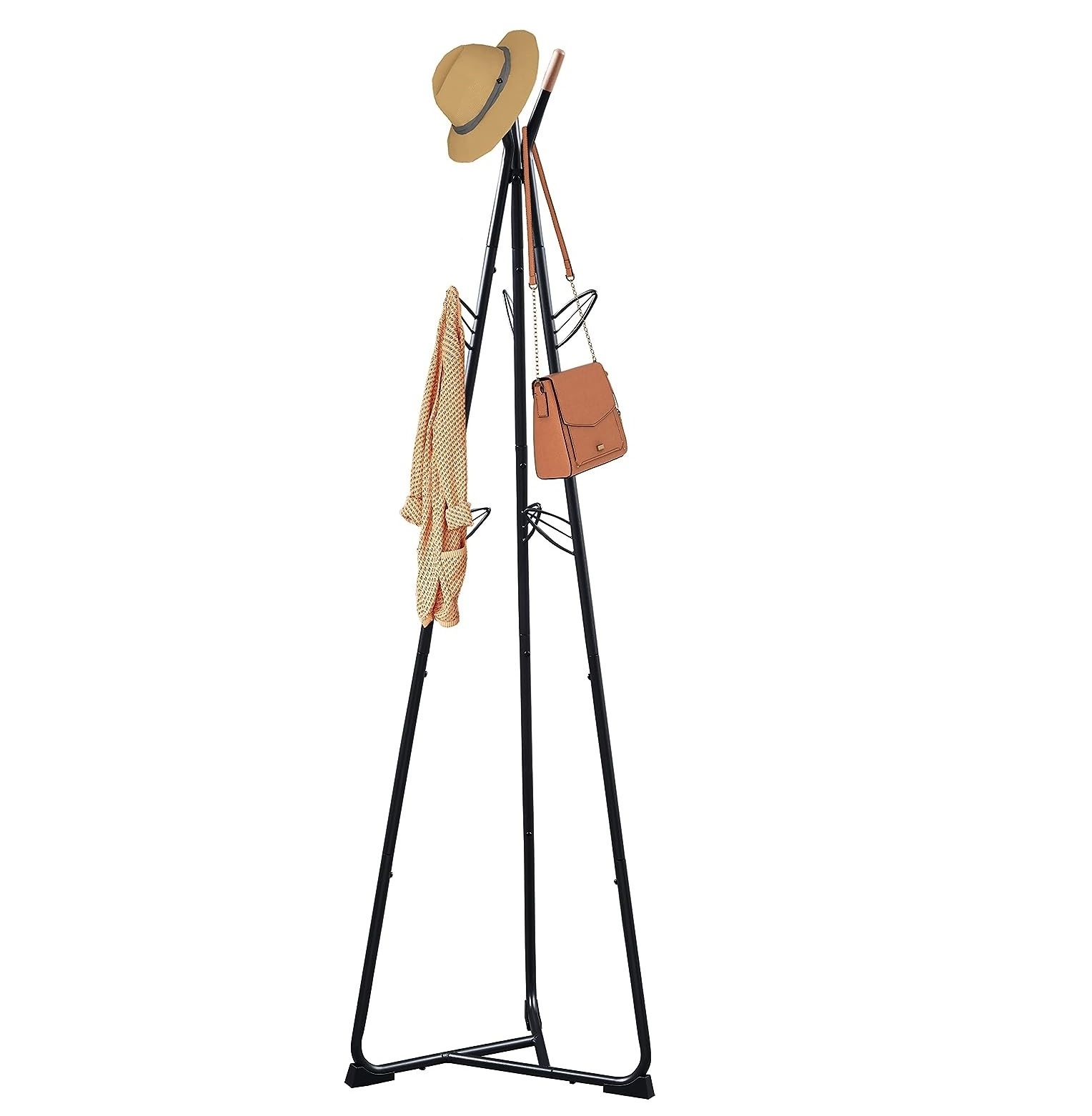 Handmade Bedroom Simple Coat Rack Portable Metal Standing Coat Hangers Household Coat Stand With Hooks Rack