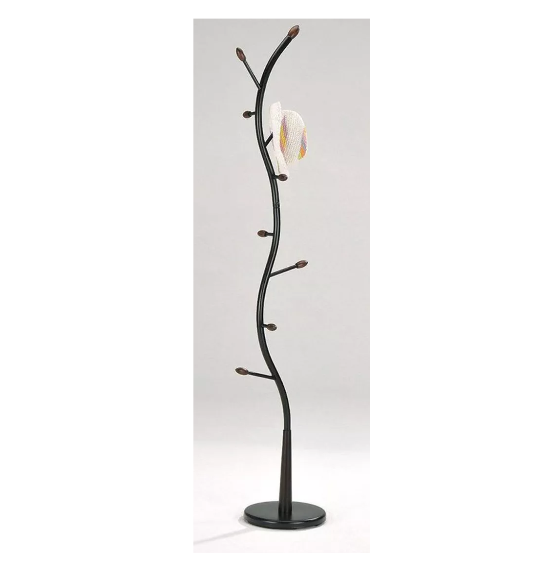 Traditional Design Customized Size Black Coat and Clothes Stand Home Appliance Coat Holding Rack For Office and Home