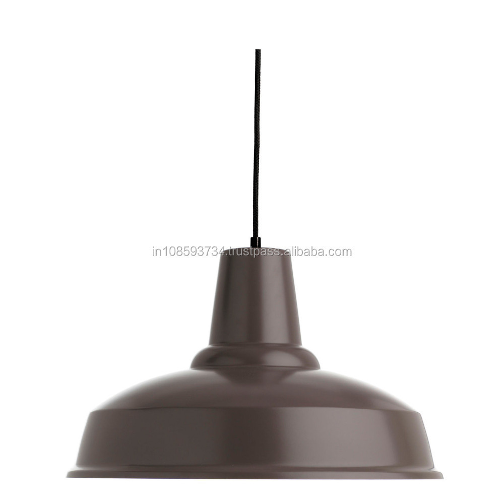 Manufacturer Metal Pendant Lamp For Kitchen Lighting Pendant Lamp Dark Black Shade Pure Solid Metal Pendant Lamp Light Metal