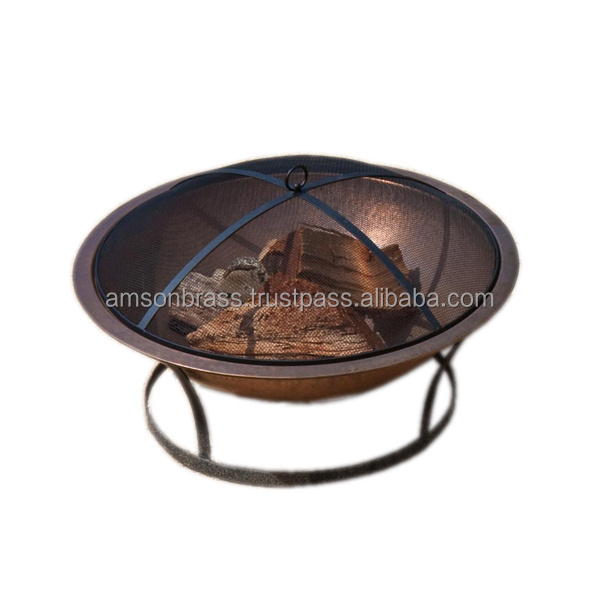 Metal Pure Copper Fire Pit Garden Outdoor Heater Barbecue Grill Copper Fire Pit  Fire Pit For Outside Outdoor Wood Burning