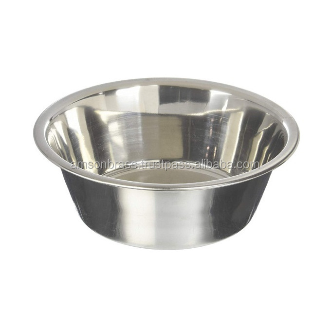 Stainless Steel Dog Bowl Feeding Food & Water Bowl Seed Bird Feeder Mixed Small Traditional Dog Metal Bowls