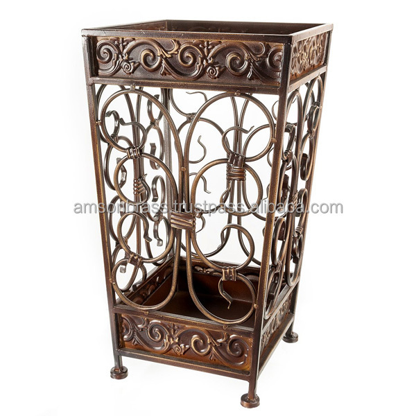 Luxury Design Metal Umbrella Stand Metal Iron Wire White Finished Umbrella Stand Home & Office Used Umbrella Stand