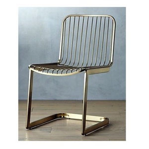 Modern Design Customized Comfortable Cushion Lounge Outdoor Chair Nordic Style Metal Wire Easy Arm Chair