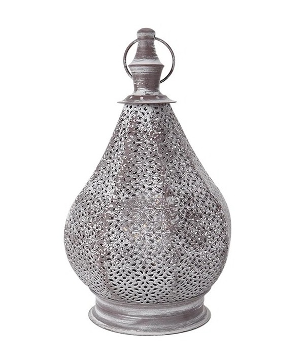 Moroccan Candle Lantern for Decoration Outdoor Hanging Decorative Lanterns Set of 2 Designer Metal Hanging & Table